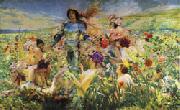 Georges Rochegrosse The Knight of the Flowers(Parsifal) china oil painting artist